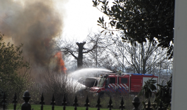 Brand naar schuur op boerderij