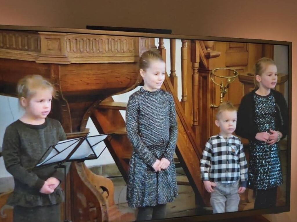 Foto: Kinderen bij het kerk open concert 