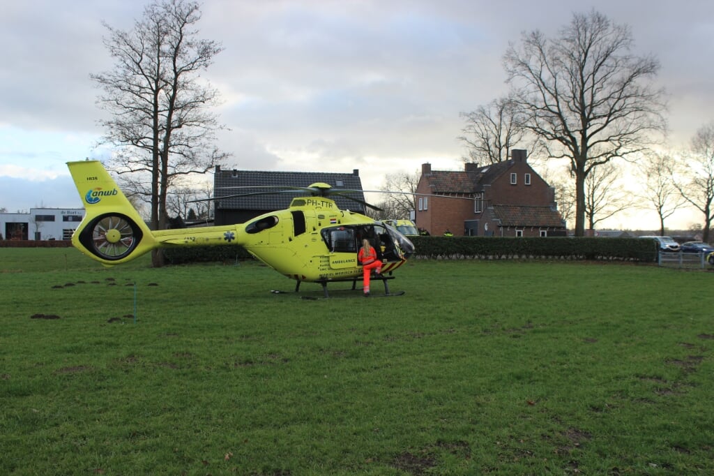 Traumahelikopter voor assistentie