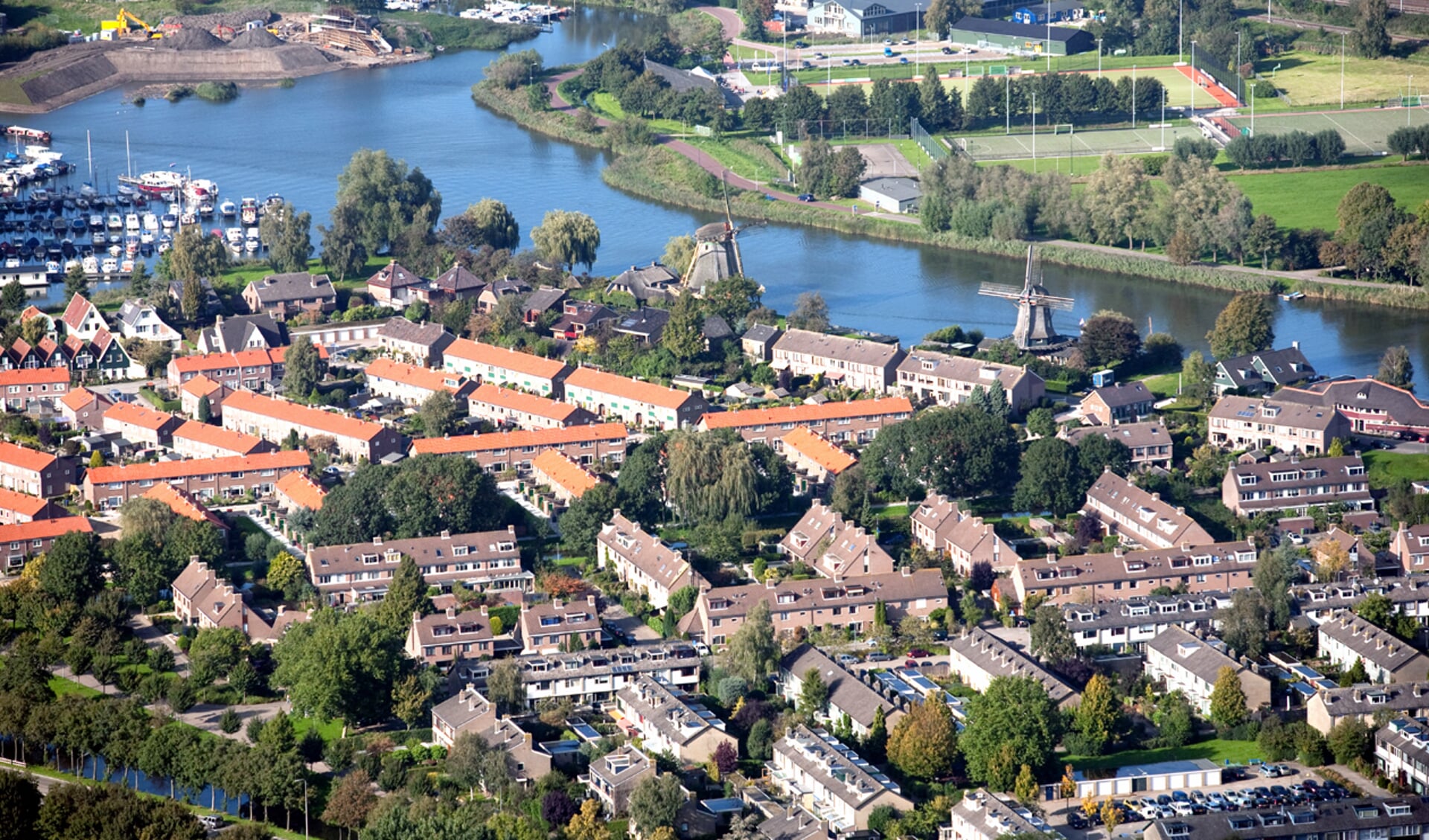 Wijk Zuid vanuit de lucht