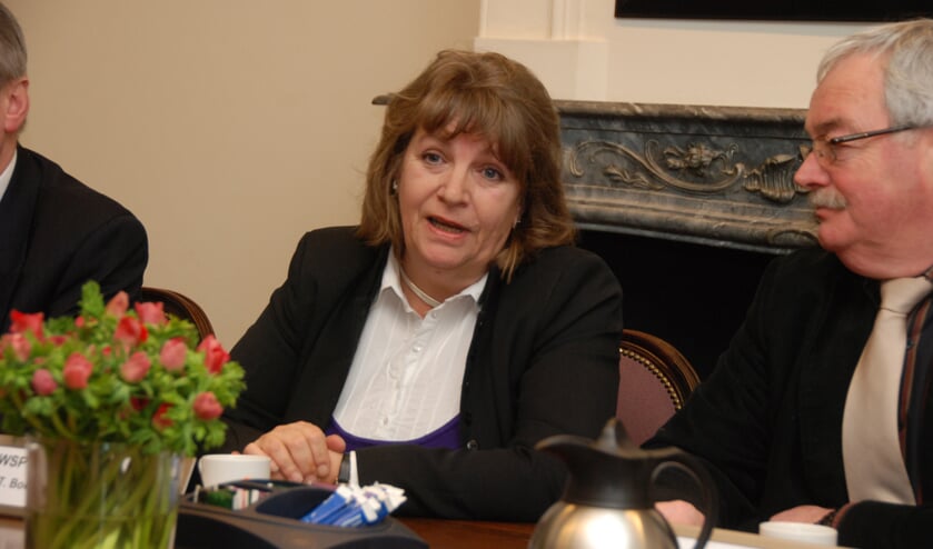 Tineke Booij bij haar installatie als wethouder in 2009.