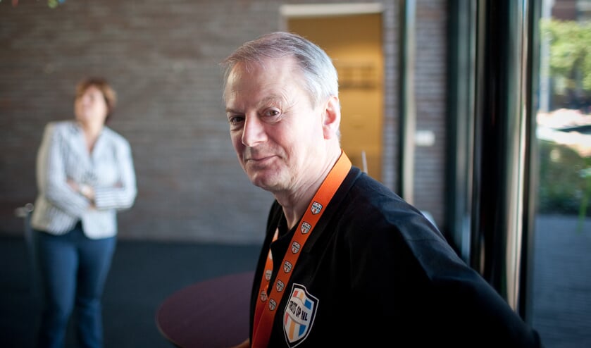 Hein Stulemeijer bij het bezoek van Verdonk in Weesp
