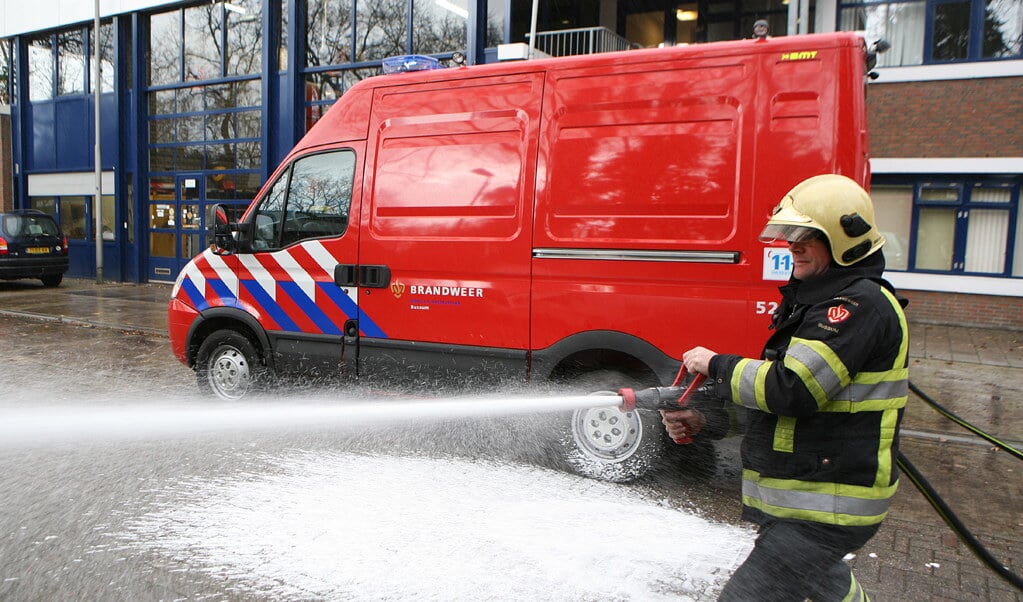 De 'kleine' brandweerwagen, zoals in gebruik bij Bussum
