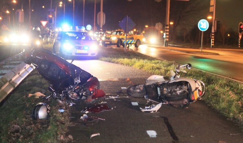 Ravage na frontale aanrijding. Foto: Jan Honing