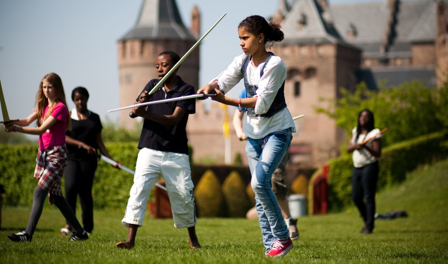 In het voorjaar gingen leerlingen al aan de slag bij het kasteel