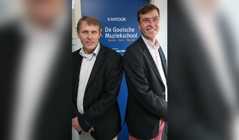 Coen en Nico Schimmel van de Gooische Muziekschool