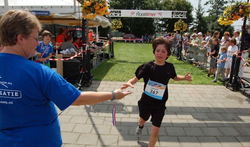 Meteen een medaille na de finish