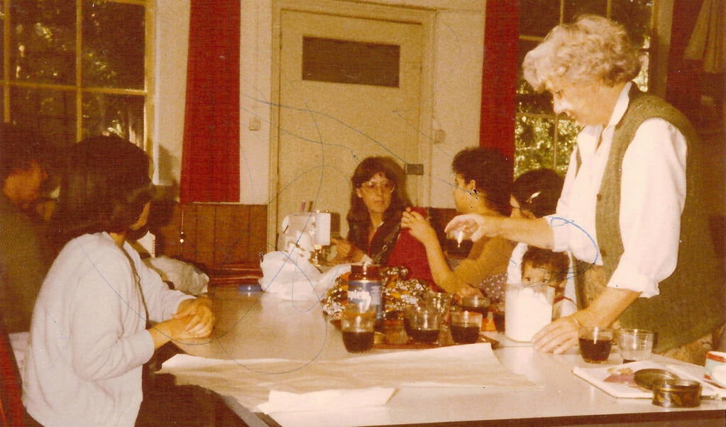Naailes in de jaren '70 bij SHB