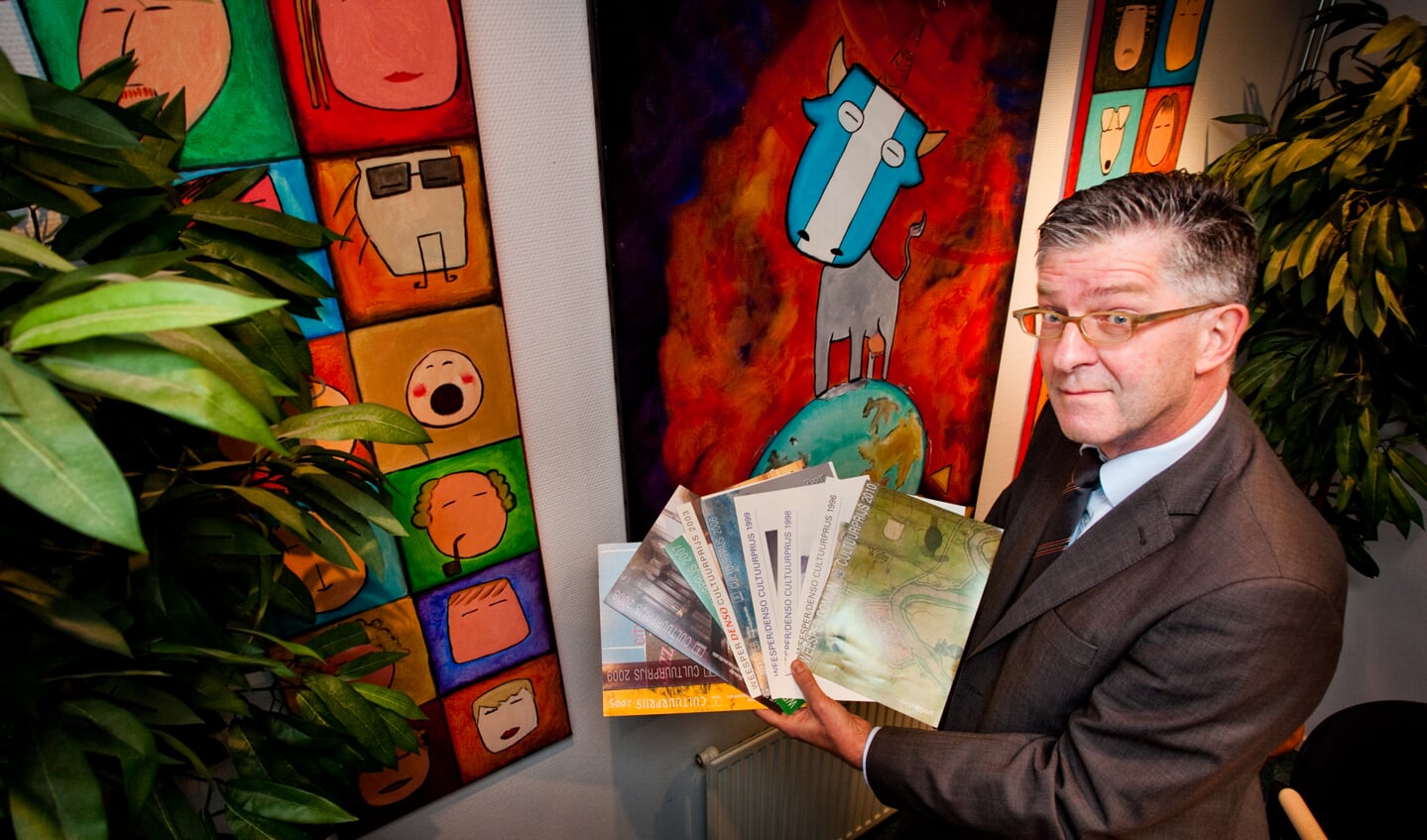 Bestuurslid Koos Kappert van de Stichting Weesper Kunst en Kultuur