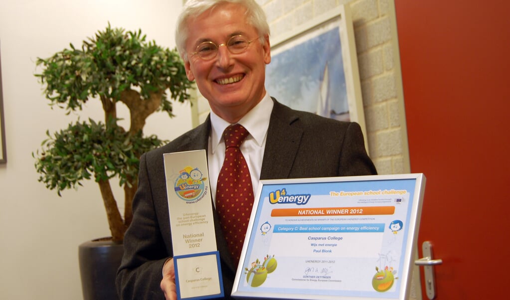 Paul Blonk is trots op de award van 4U Energy.