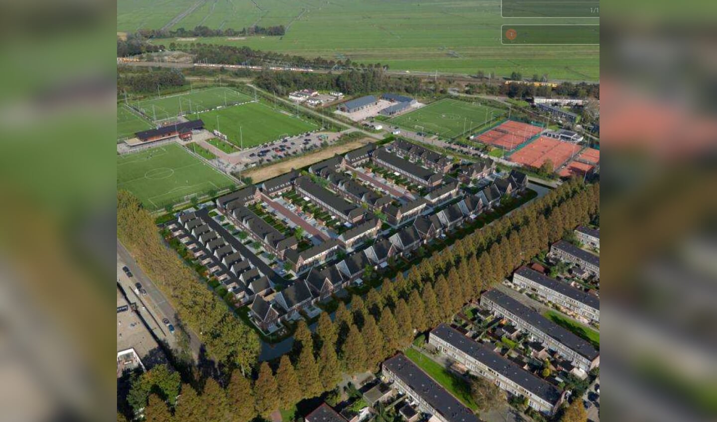 Project Papeveld van bovenaf gezien