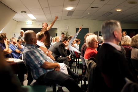 Rumoer tijdens inloopavond plan schansen.