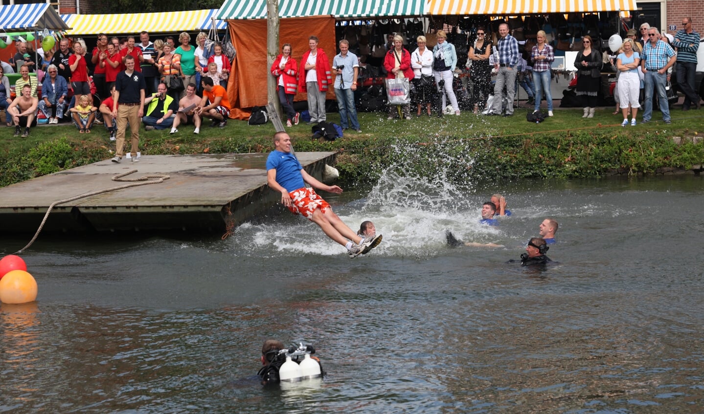 Bij verlies het water in!