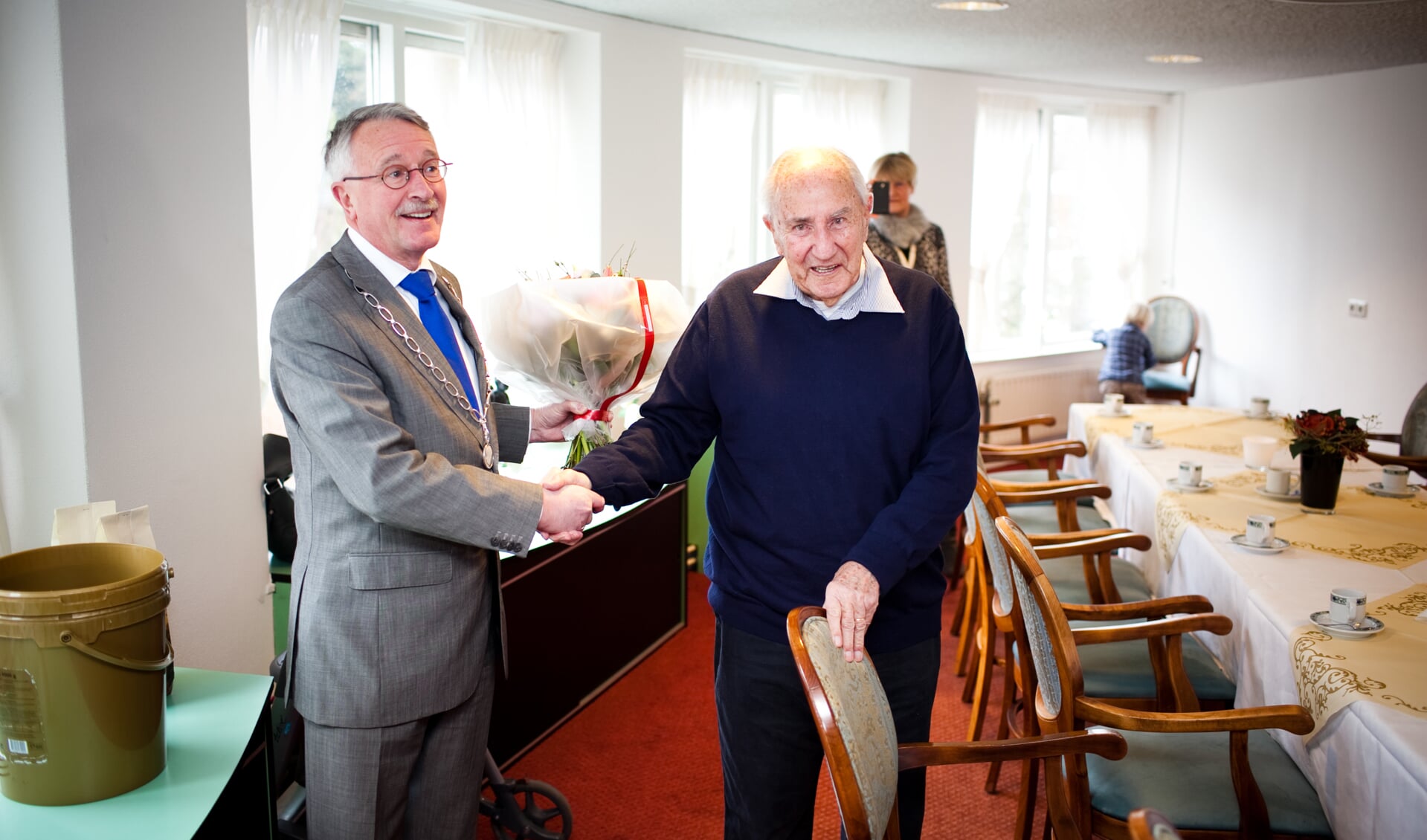 Burgemeester Bart Horseling en zijn vader Dick