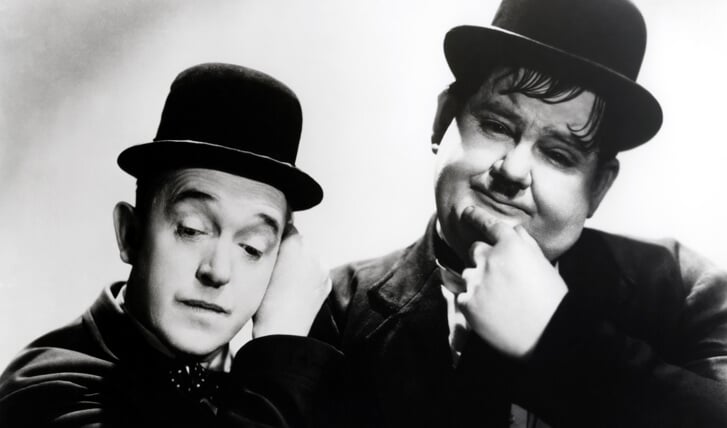 Stan Laurel & Oliver Hardy, zaterdag nog eens te zien in het Filmhuis.