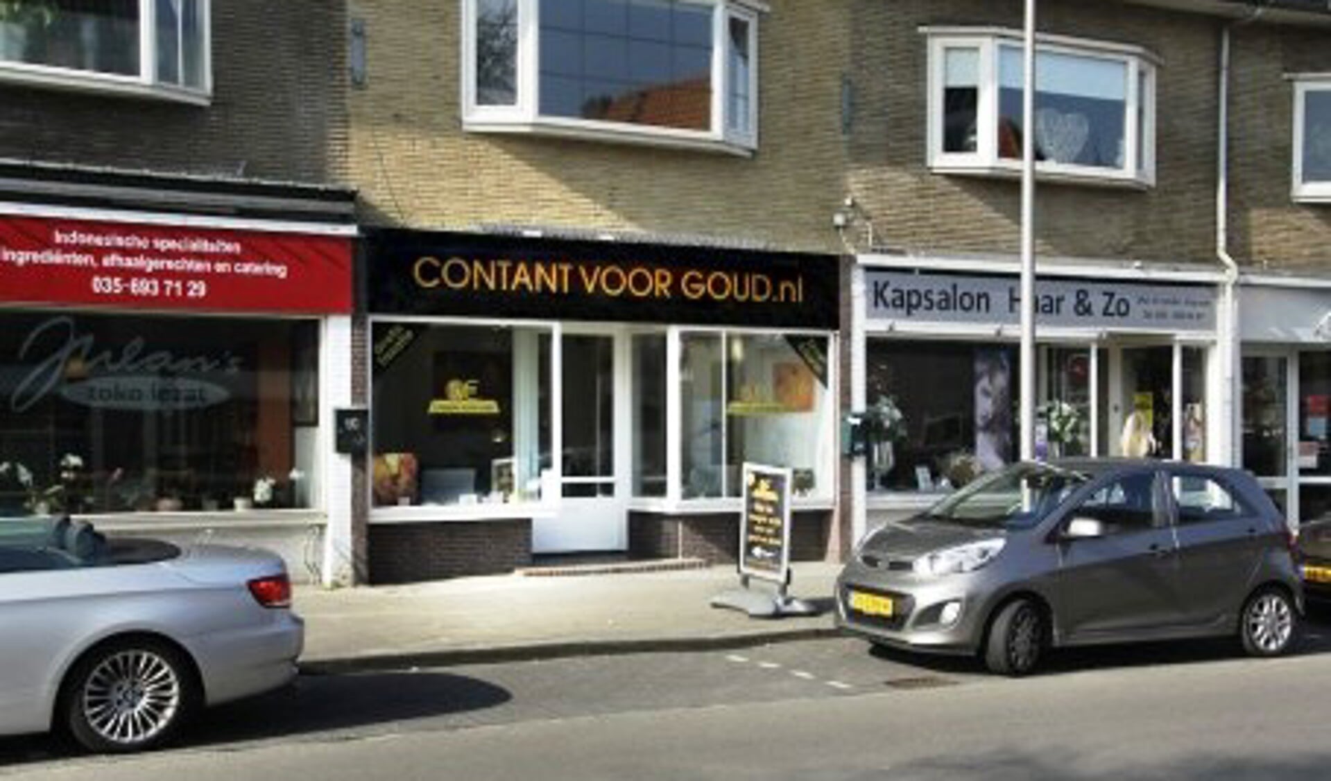 Eén van de goudopkopers, Contant voor Goud.nl aan de Laarderweg.