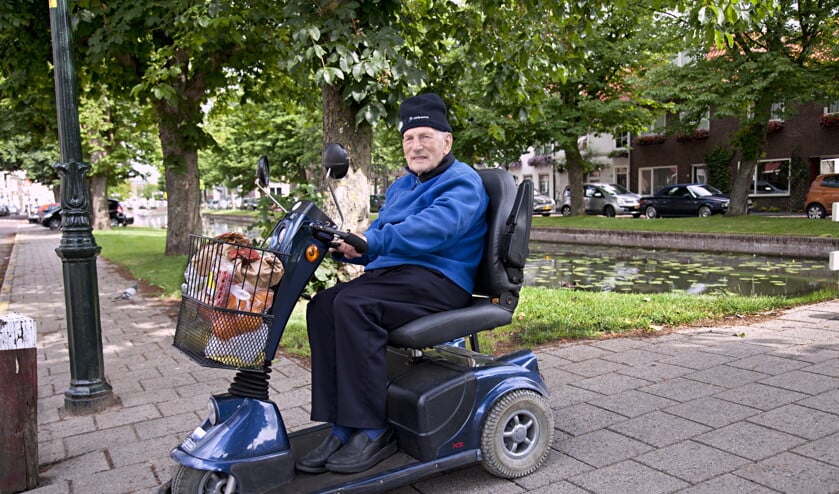 Jan Fey doet wekelijks zijn boodschappen op de markt.