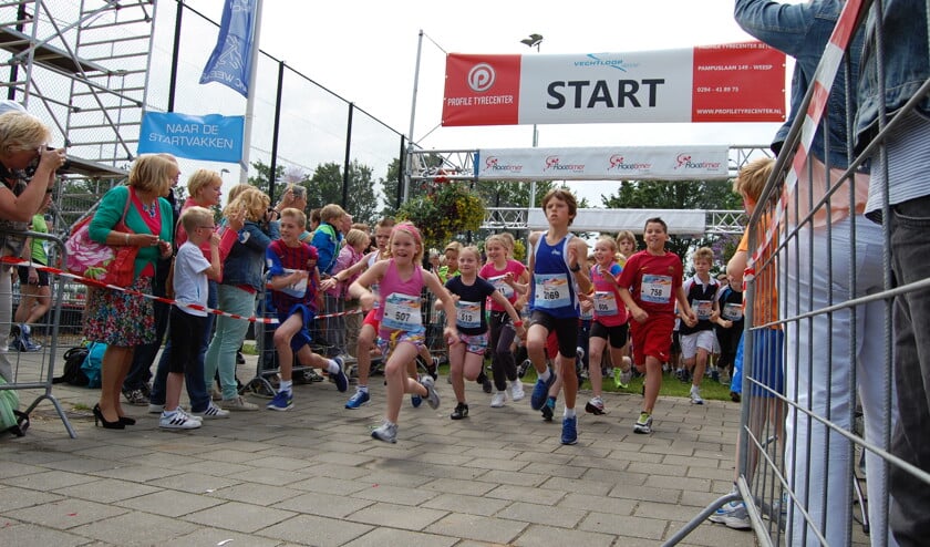 De start van de scholierenloop