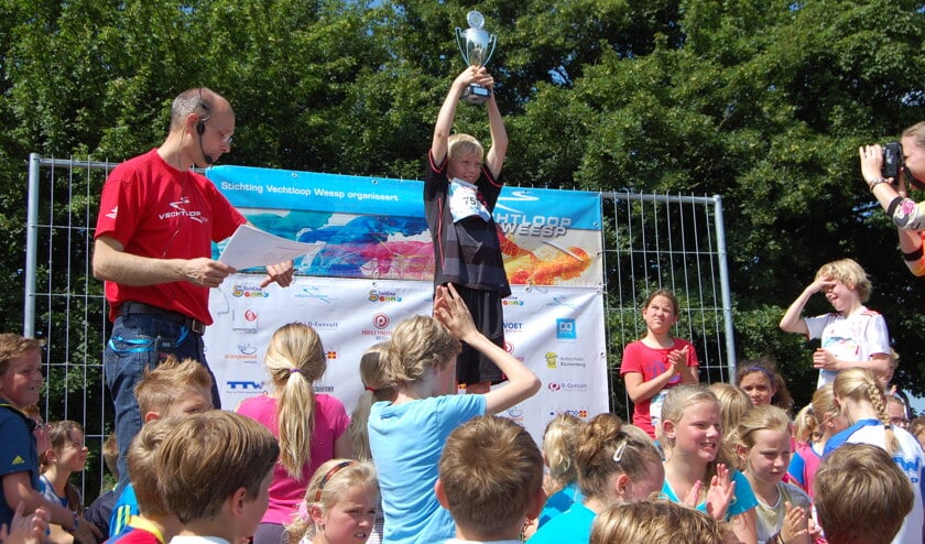 Thijmen Sierkstra is de snelste Weesper scholier