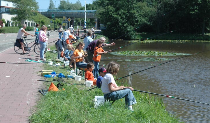 Een viswedstrijd organiseren (hier in 2006) kan niet meer bij de Trifaxvijver