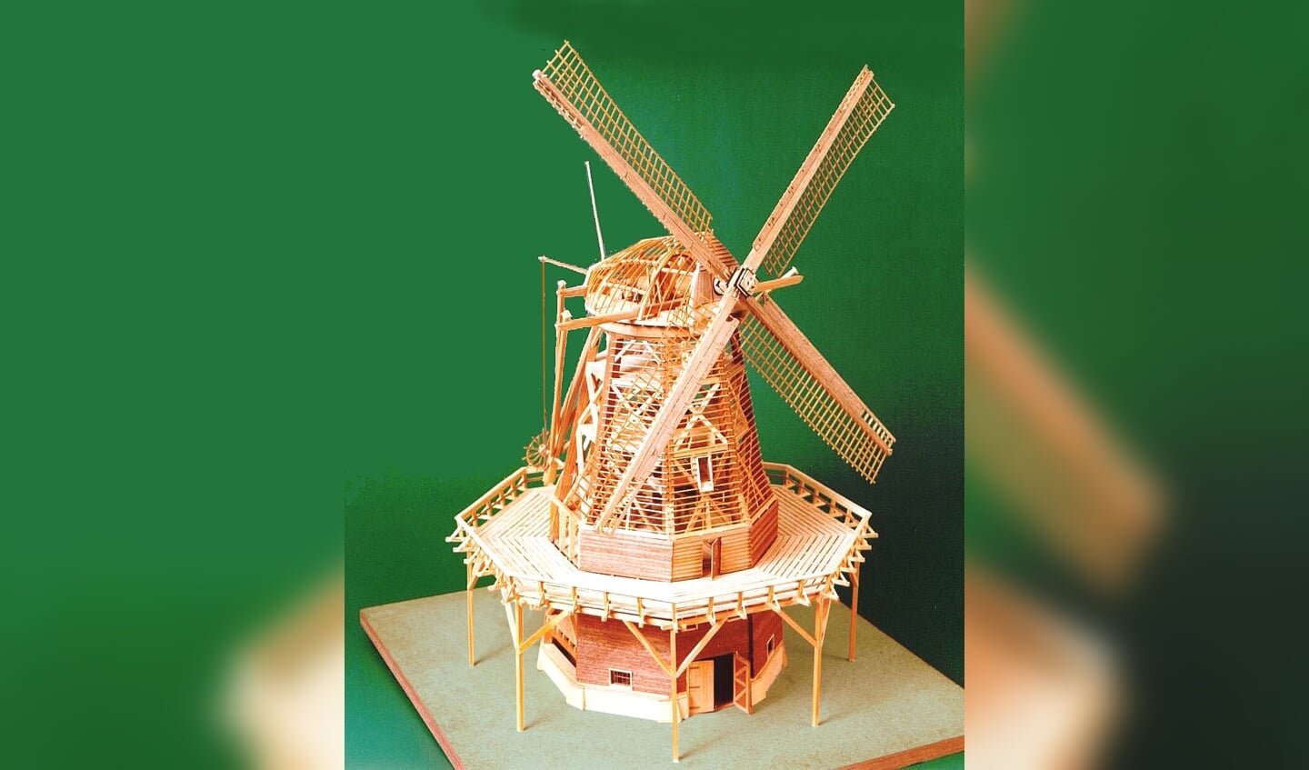Het schaalmodel van de molen