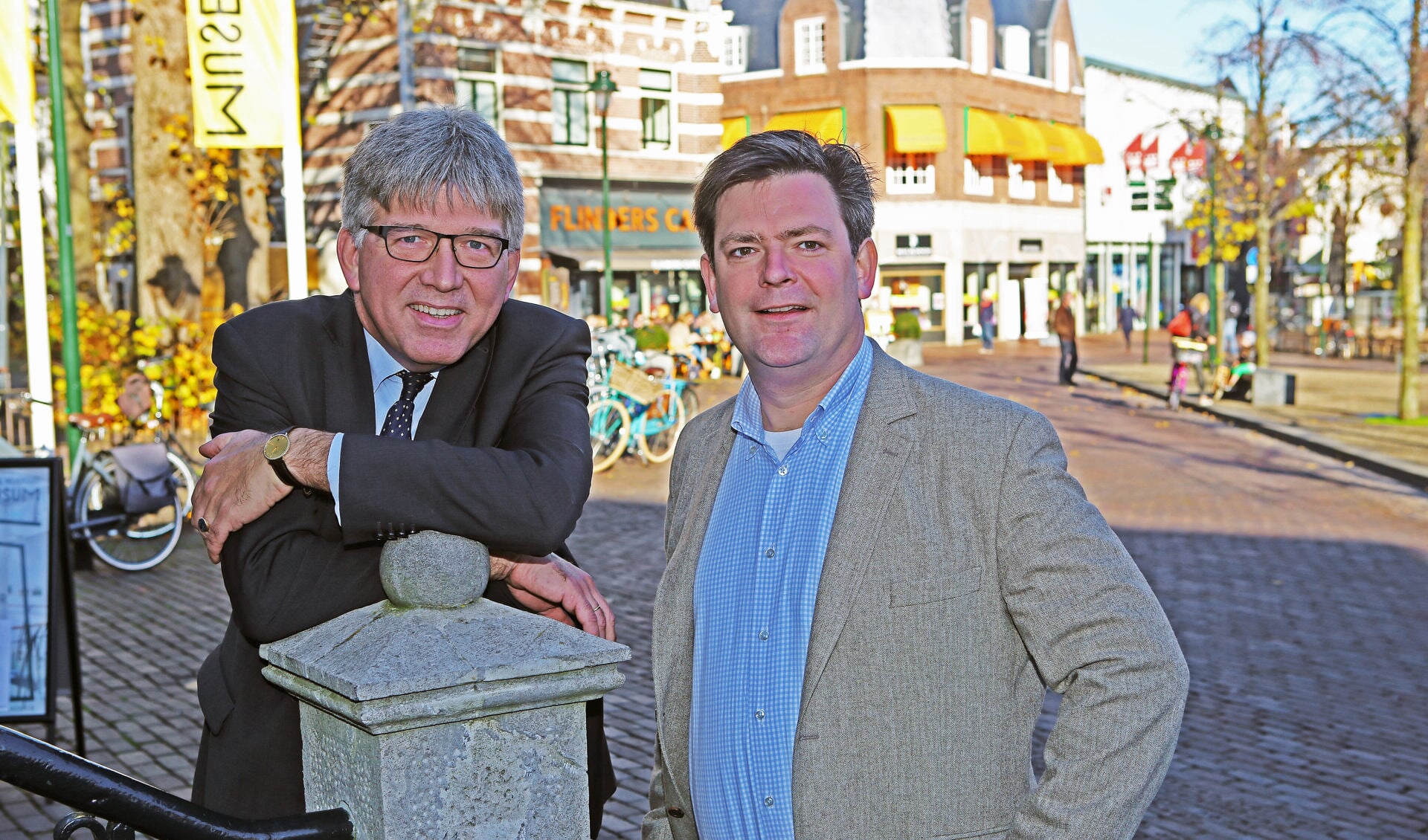 De wethouders Wimar Jaeger en Floris Voorink