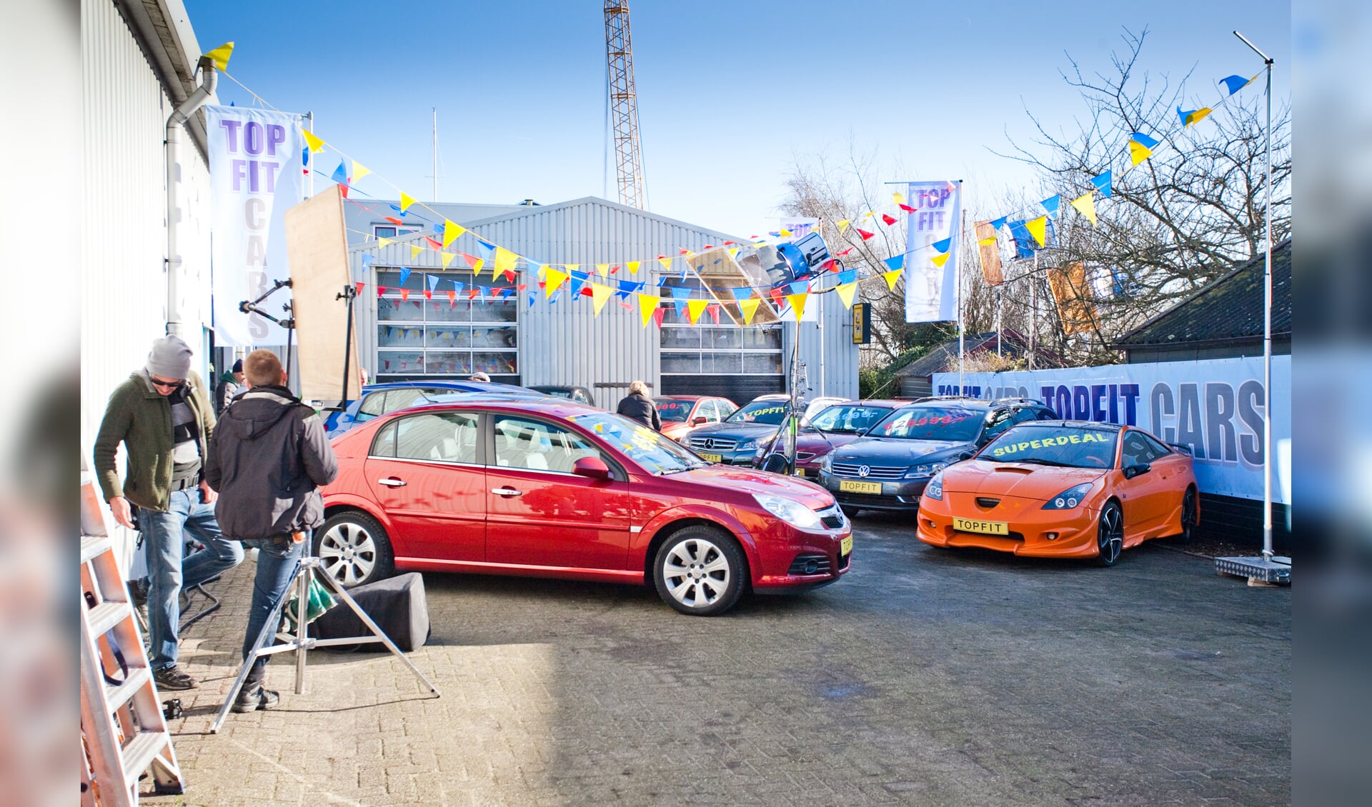 Garage omgebouwd voor reclame