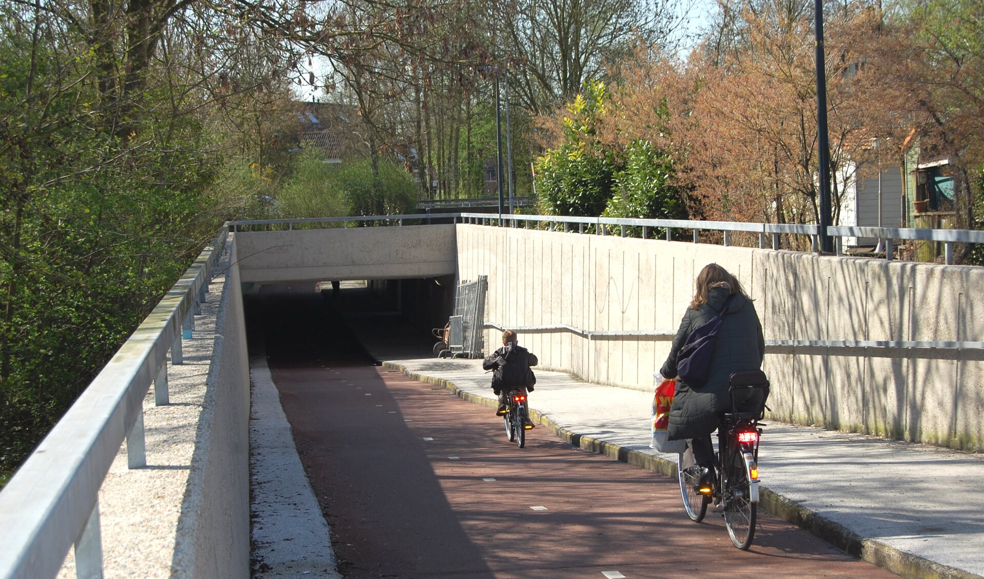 Het bekende fietstunneltje