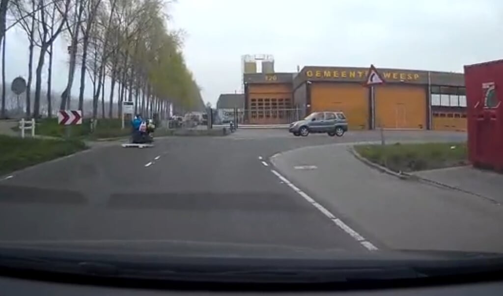 Ongeluk gefilmd uit auto