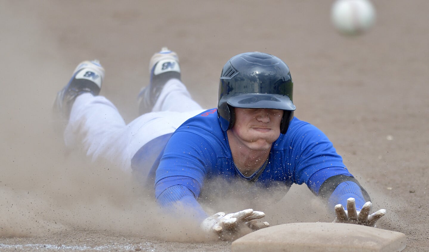HCAW'er Kevin Weijgertse sloeg twee keer een homerun. Foto: Alfred Cop Fotografie.