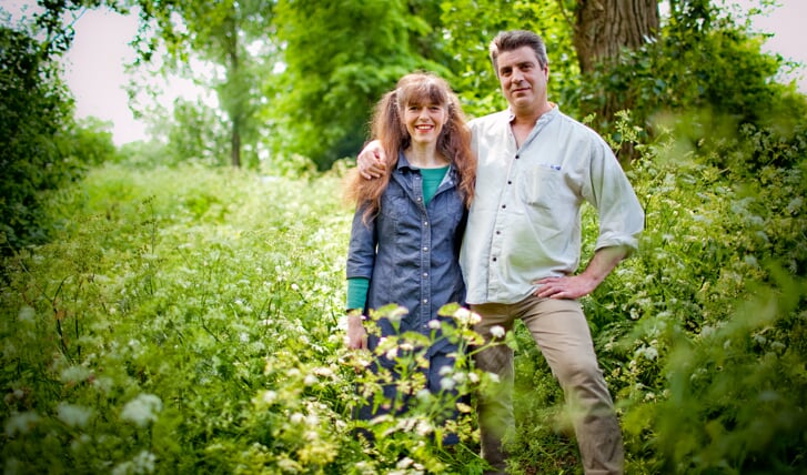Bianca en Kees de Graaf van de stichting Flora-en Faunabescherming Weesp
