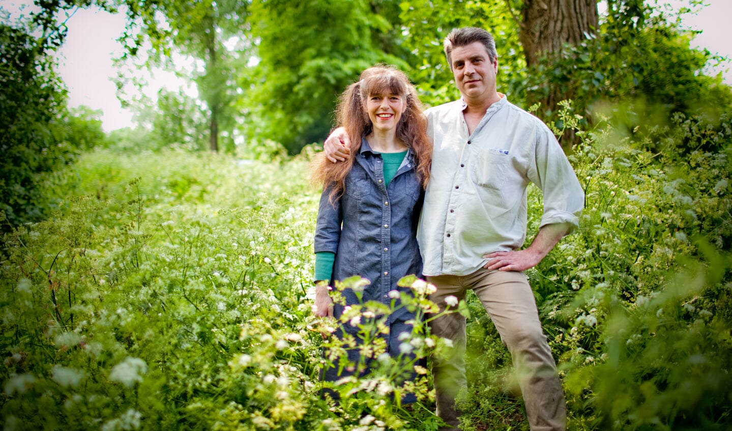 Bianca en Kees de Graaf op de schansen