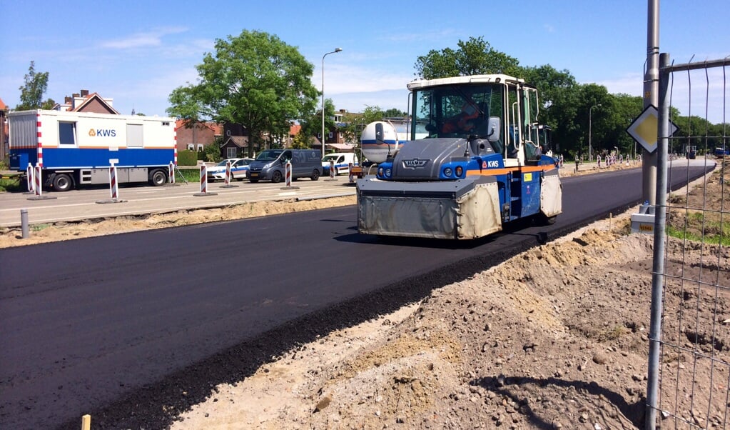 Vorige week: nieuw asfalt kruising N236