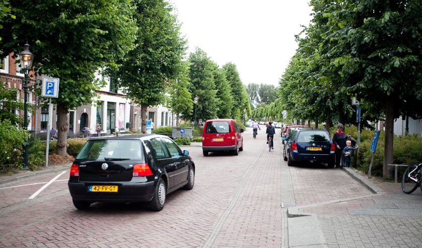 Hier mag straks met de parkeerschijf worden geparkeerd