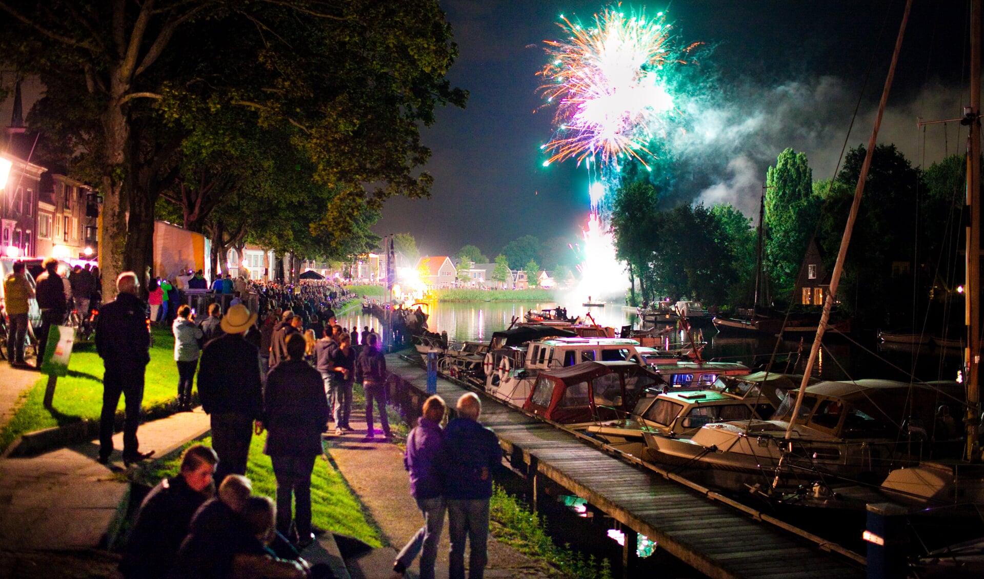 Veel toeschouwers voor vuurwerk