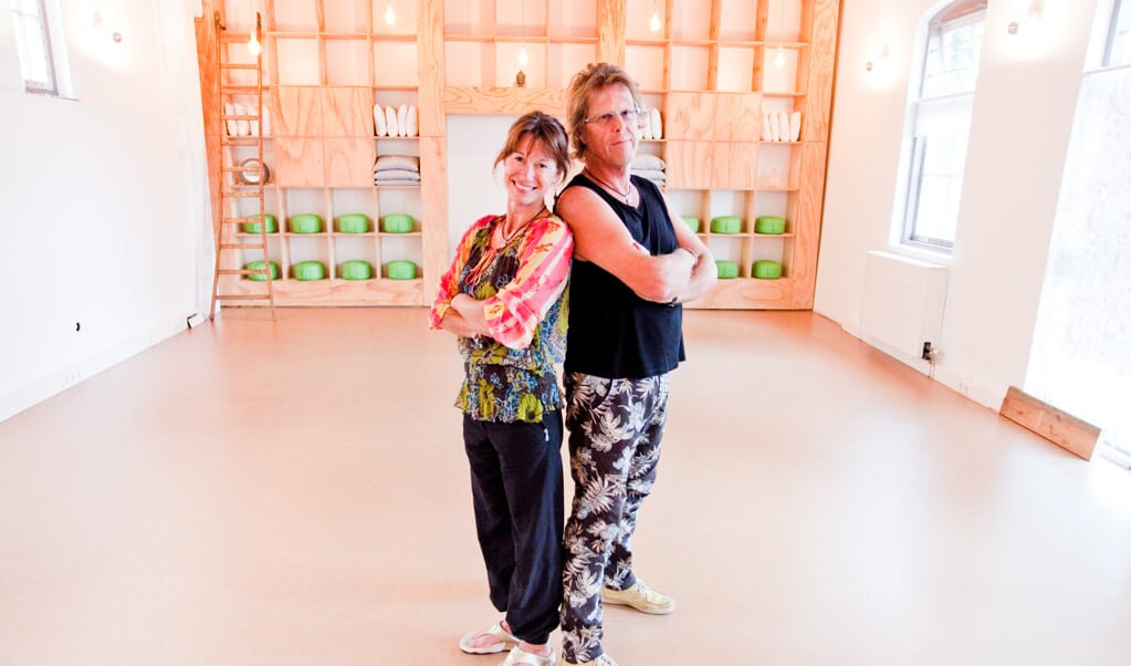 Isolde Zandee en Herman Lankwarden van YogaToday op de nieuwe locatie
