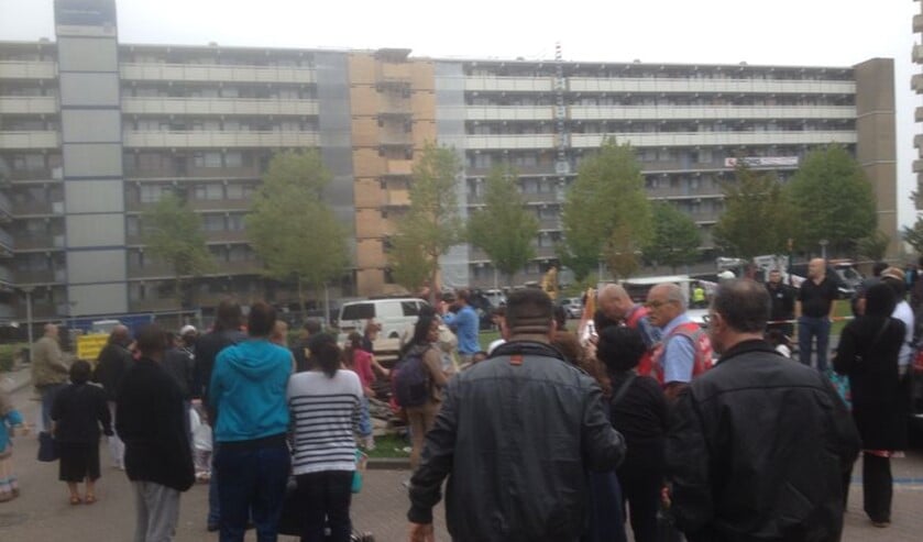 De geëvacueerde bewoners kwamen vanmorgen terug bij de flat