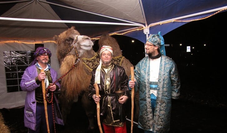 De Wijzen met hun kamelen zijn ook te zien op de Herderstocht.