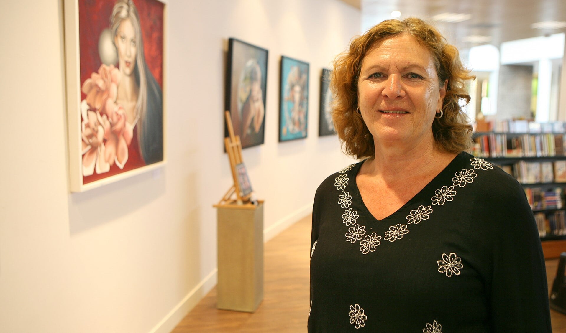 Ineke Vaassen startte een jaar geleden als coördinator van de (h)Art Galery in het Brinkhuis van Laren.