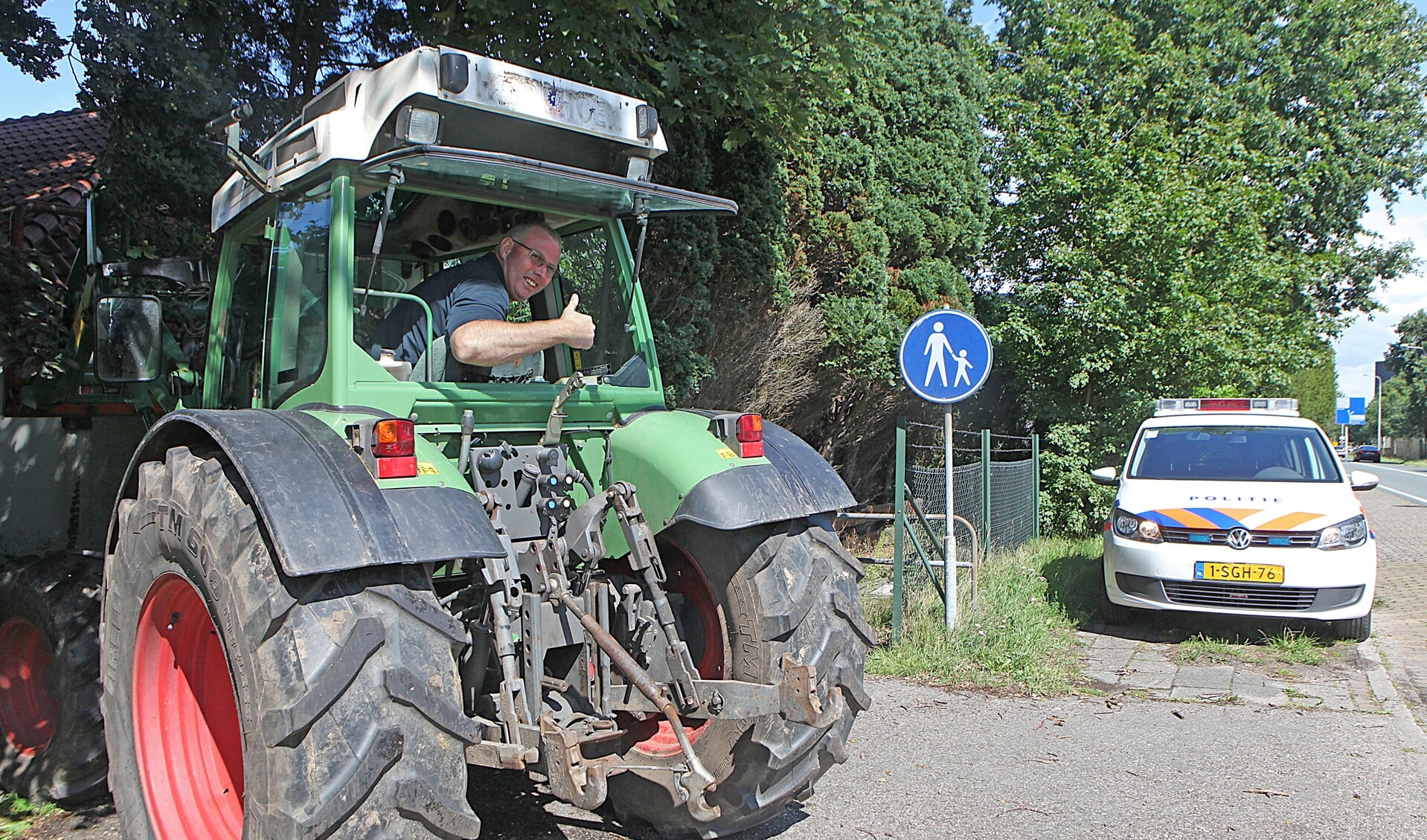 Arnoud Daatselaar heeft zijn eerder gestolen tractor terug.