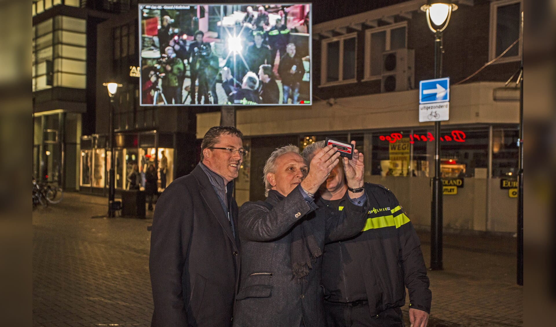 Werken aan de veiligheid in het centrum.