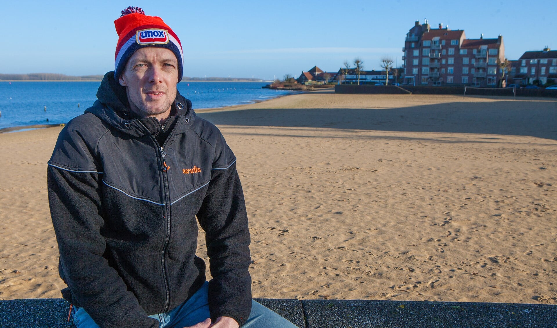 Arnoud Wildschut, organisator van de Winterboulevard en Nieuwjaarsduik.