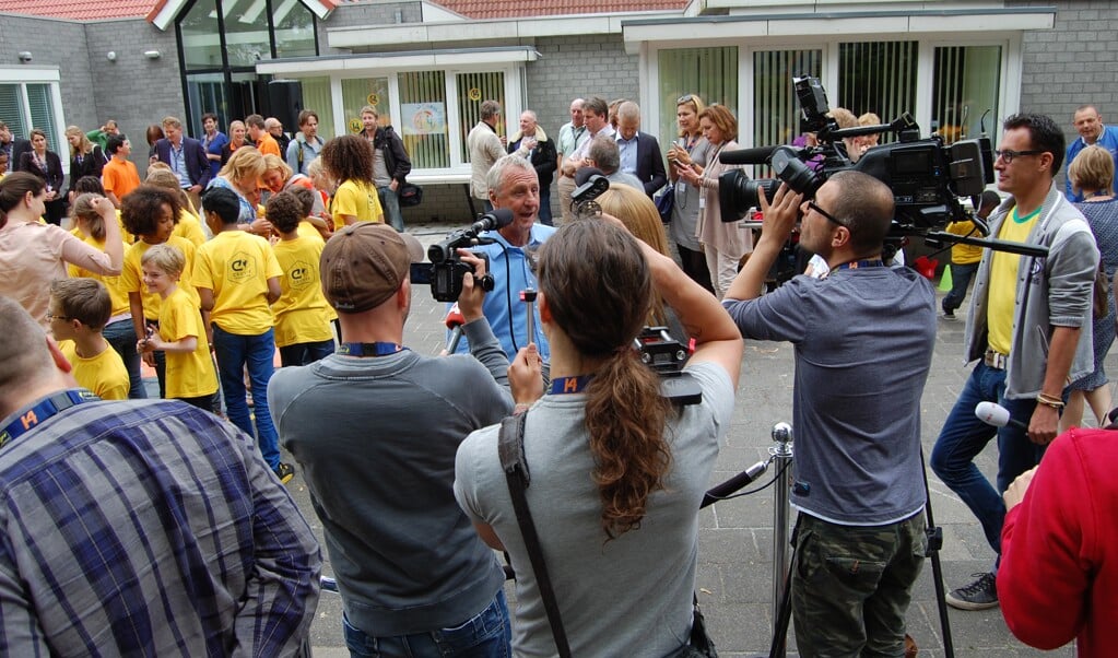2013: Johan Cruijff staat de pers te woord in Driemond.