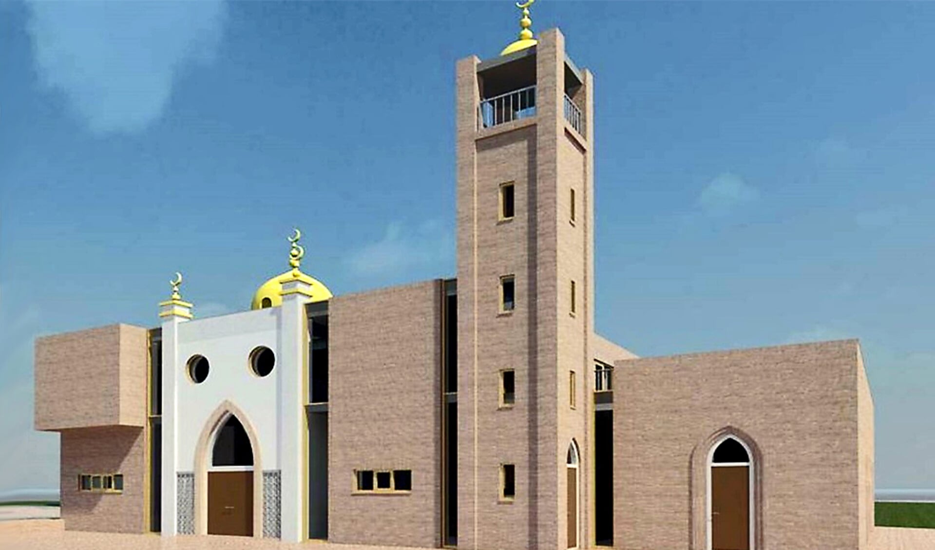 Impressie nieuwe moskee