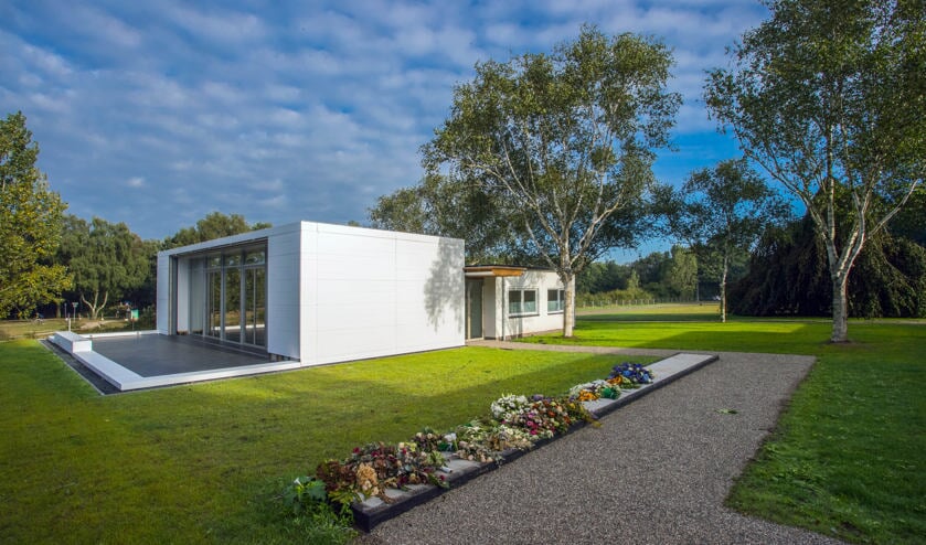 Het crematorium bij Zuiderhof.