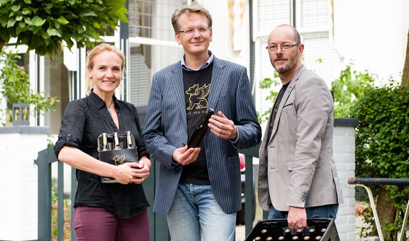 Arjanneke van den Berg, Guido de Wit en Gijs Troost staan te trappelen om in Mout te brouwen. (Foto: Rick Mandoeg)
