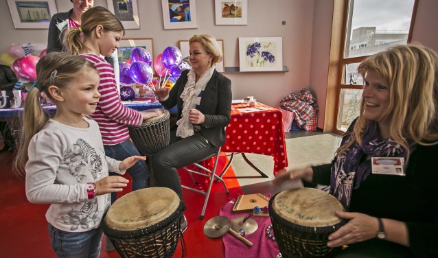 Tijdens de peutermarkt zijn er ook diverse workshops.