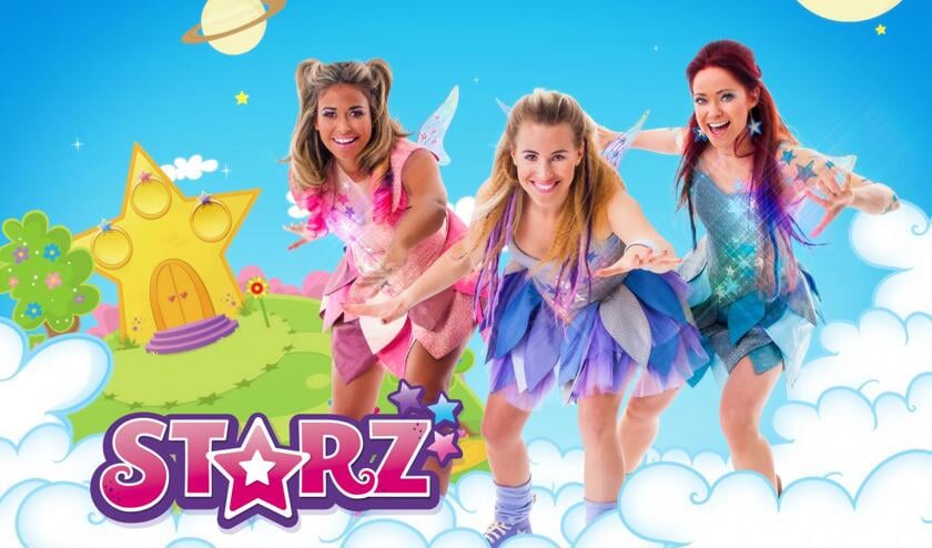 Starz, met in het midden Jantien als Glowy.