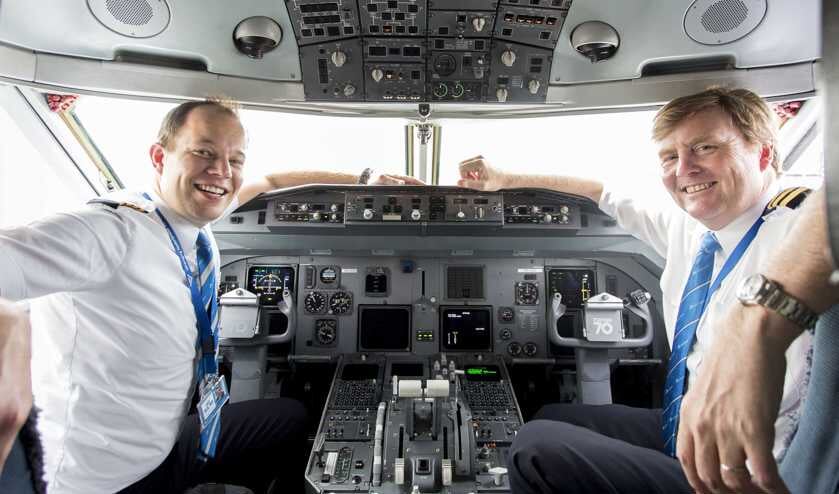 Koning Willem-Alexander is gastpiloot bij de KLM.