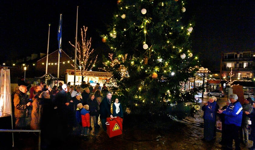 Archieffoto: het ontsteken van de lichtjes in de kerstboom in 2017.